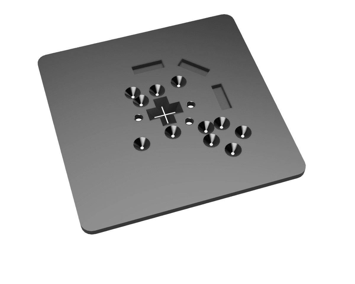 Plaque gabarit SIR5 Ajax Alarm Tools